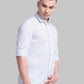Men Slim Fit Pink Shirt