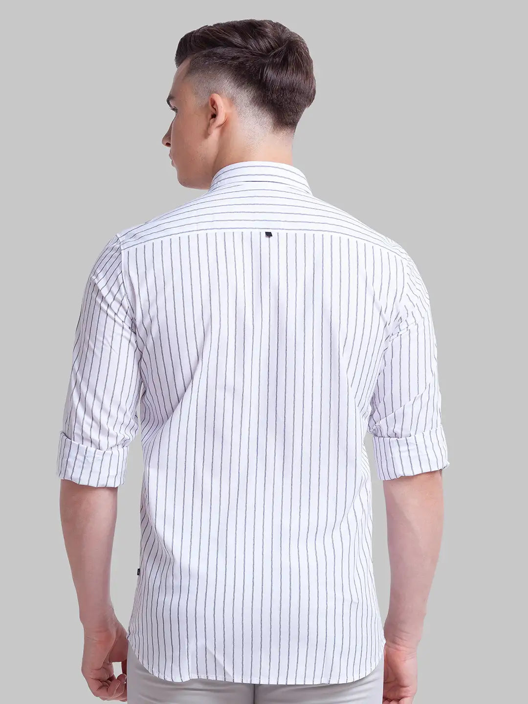 Men Slim Fit Pink Shirt