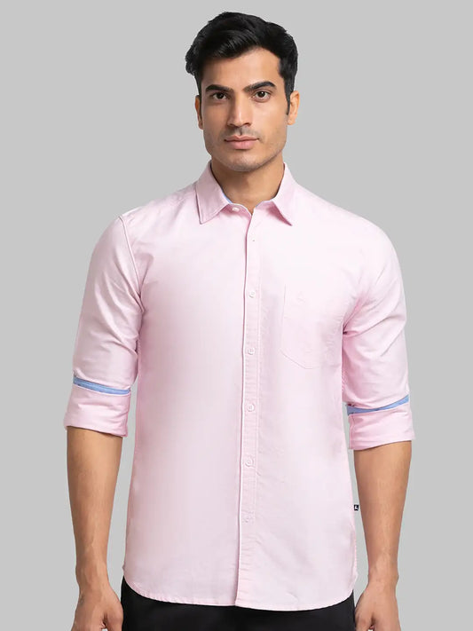 Men Slim Fit Blue Shirt