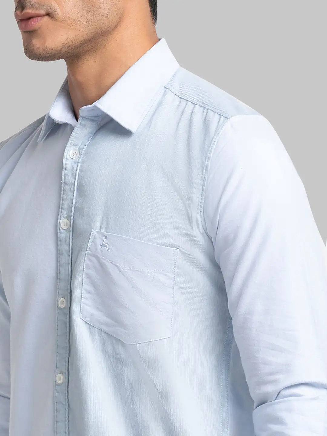 Men Slim Fit Pink Shirt
