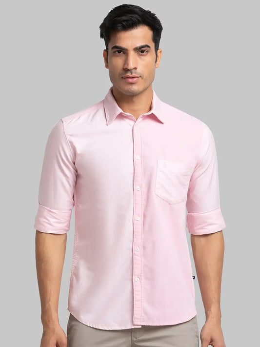 Men Slim Fit Blue Shirt