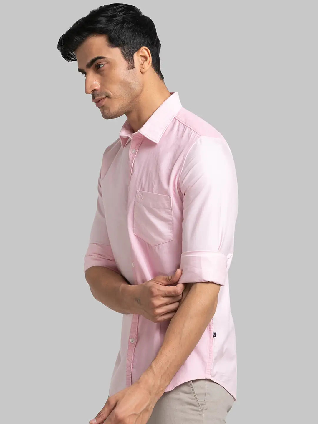 Men Slim Fit Blue Shirt