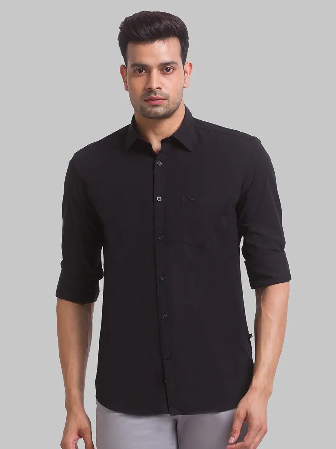 Men Slim Fit Red Shirt