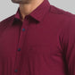 Men Slim Fit White Shirt