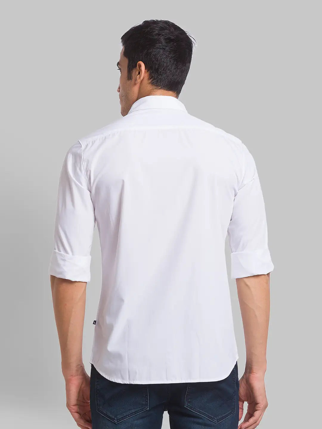 Men Slim Fit Blue Shirt