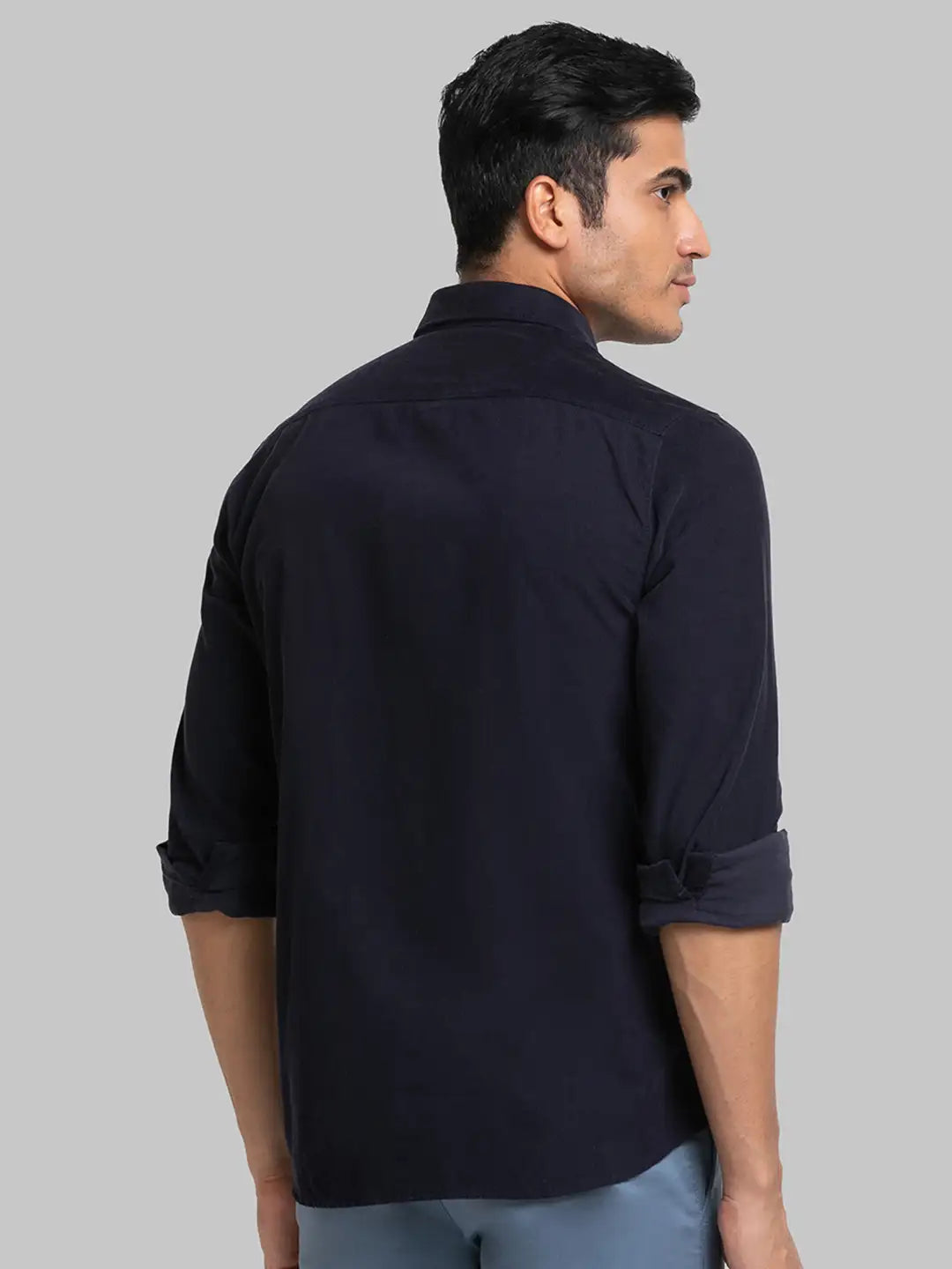 Men Slim Fit Dark Violet Shirt