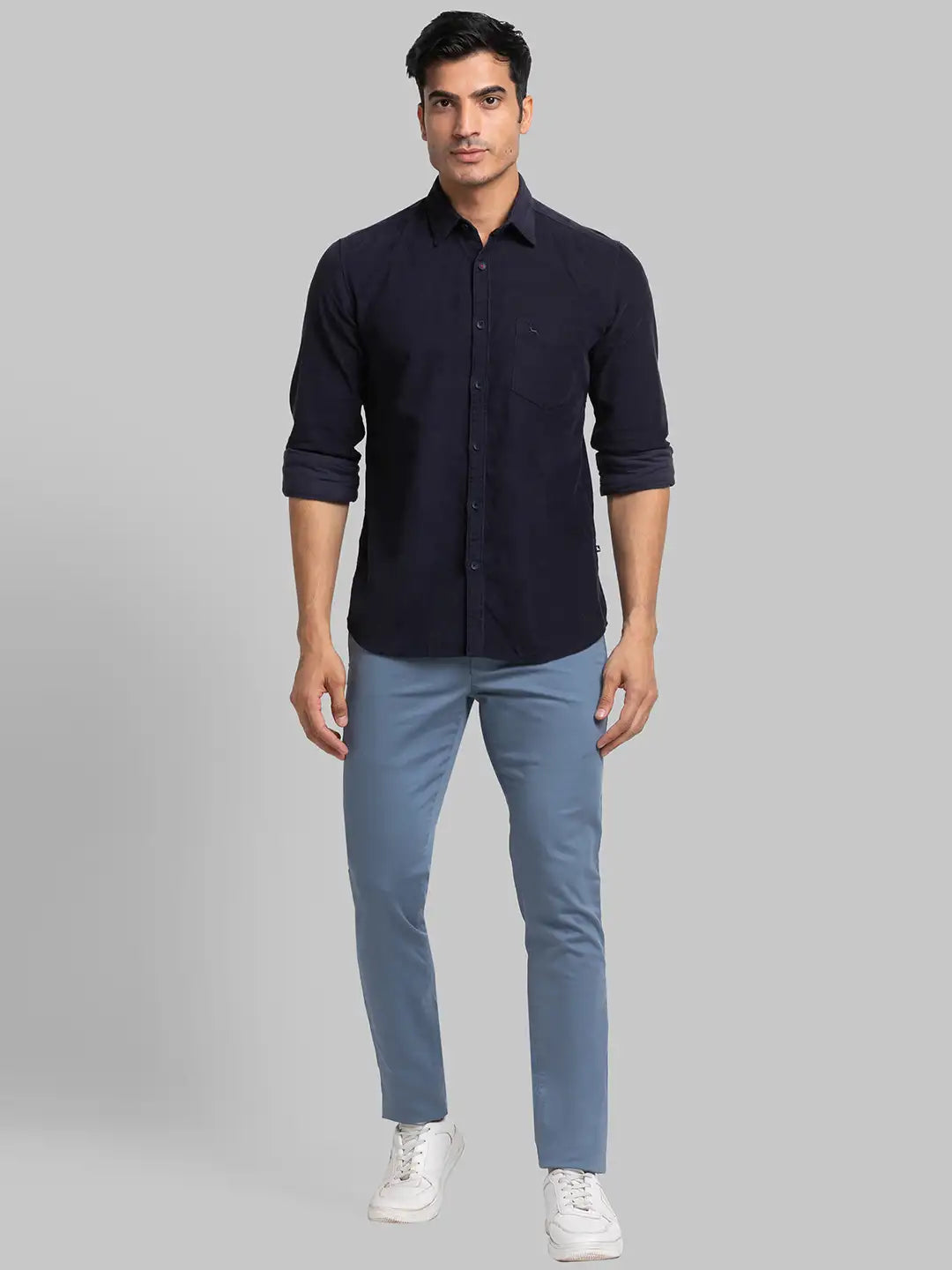 Men Slim Fit Dark Violet Shirt