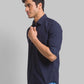 Men Slim Fit Green Shirt
