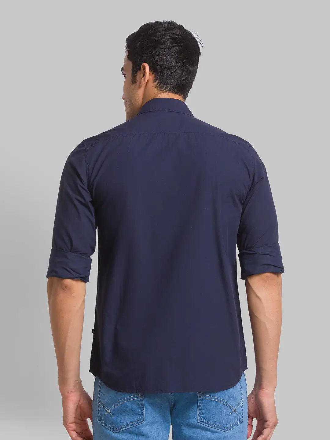 Men Slim Fit Green Shirt
