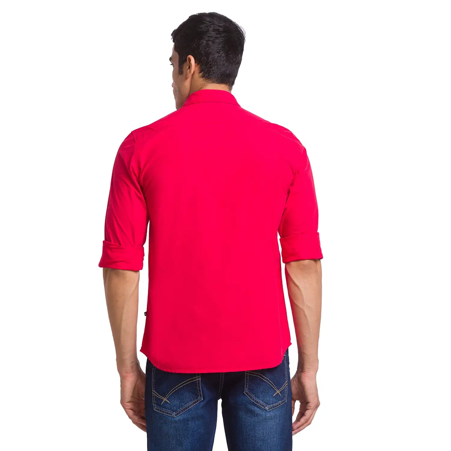 Men Slim Fit Green Shirt