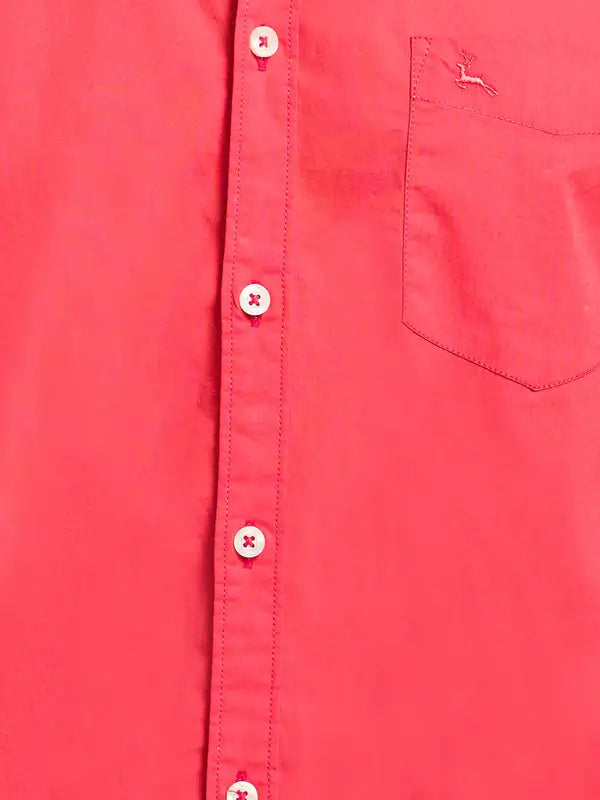 Men Slim Fit Green Shirt