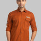 Men Slim Fit Blue Shirt
