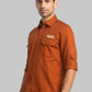 Men Slim Fit Blue Shirt