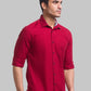 Men Slim Fit Blue Shirt