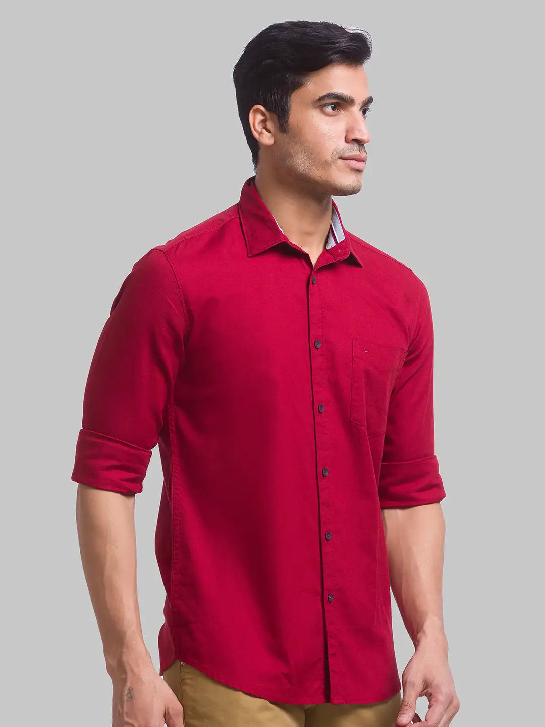 Men Slim Fit Blue Shirt