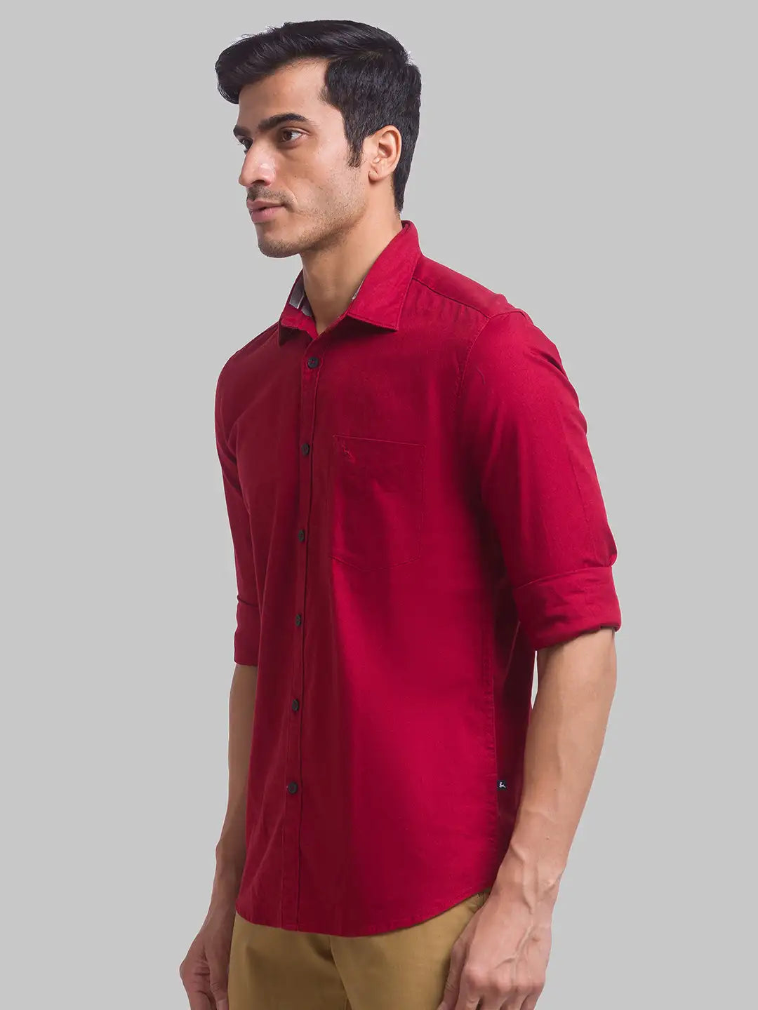 Men Slim Fit Blue Shirt