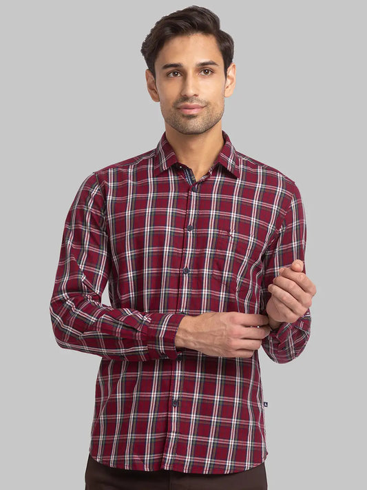 Men Slim Fit Yellow Shirt