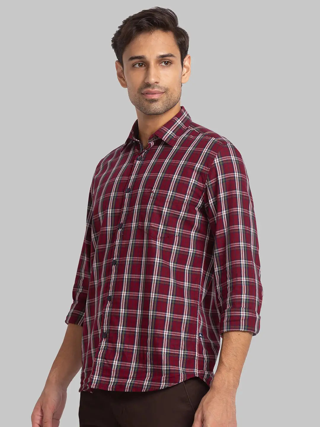 Men Slim Fit Yellow Shirt