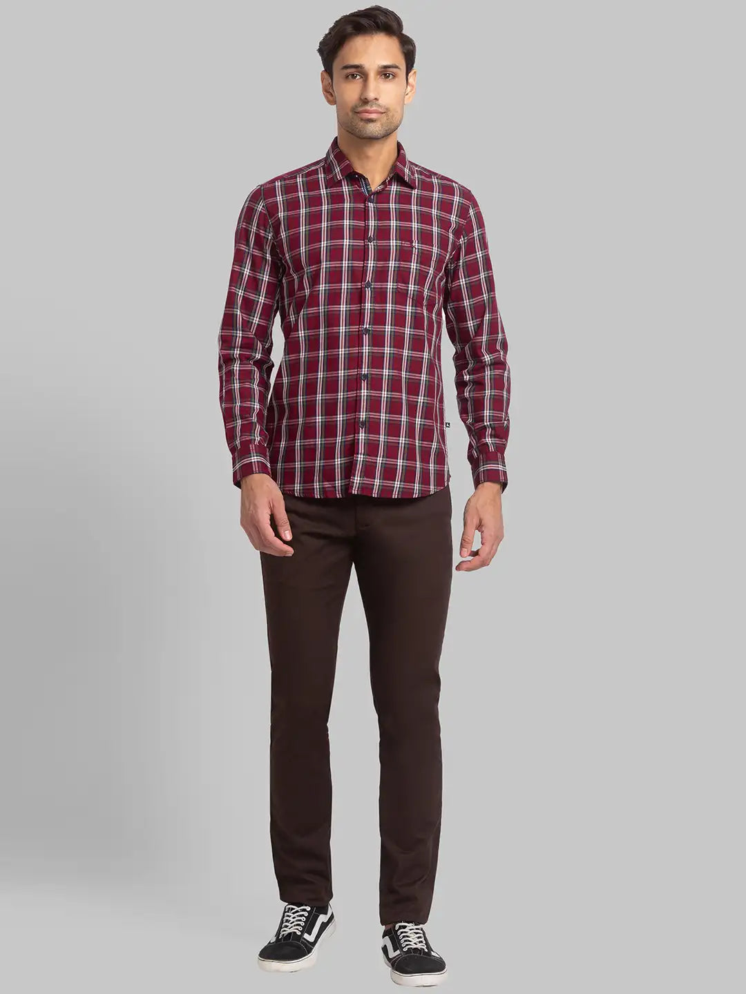 Men Slim Fit Yellow Shirt