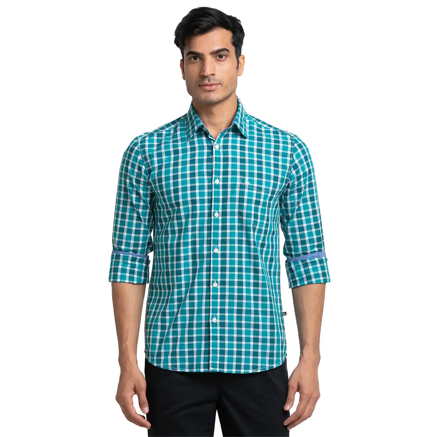 Men Slim Fit Red Shirt