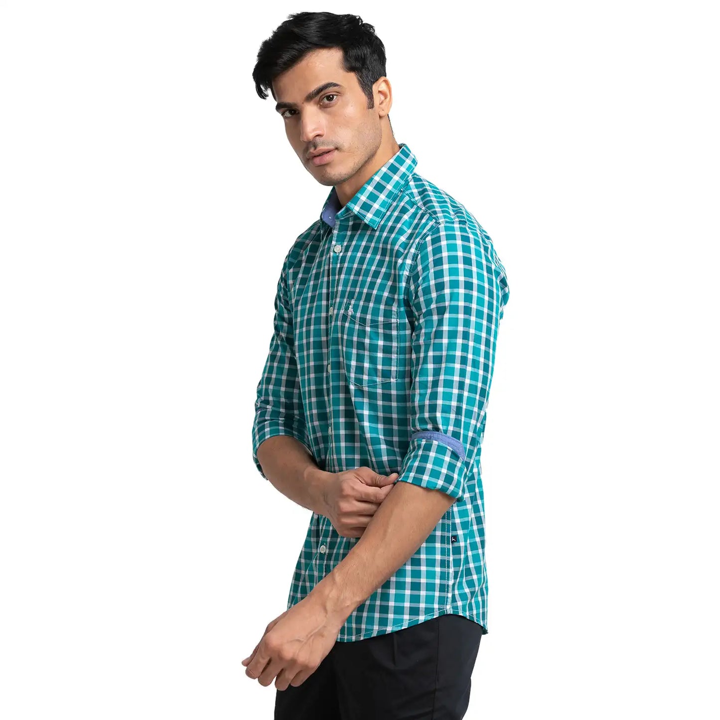 Men Slim Fit Red Shirt
