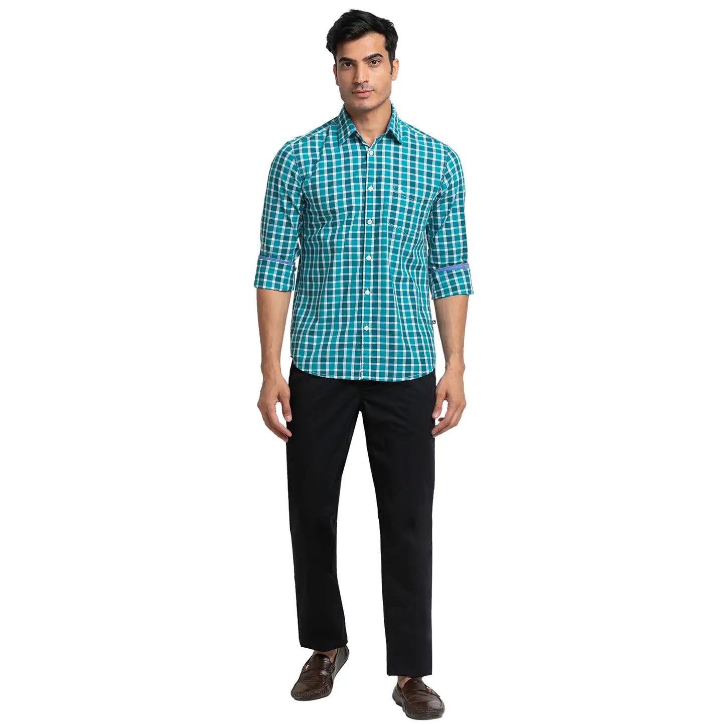 Men Slim Fit Red Shirt