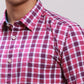 Parx Men Blue Stripe Slim Fit Cotton Shirt