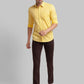 Men Slim Fit Brown Shirt