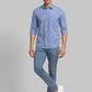 Parx Men Red Checks Slim Fit Cotton Full Sleeve Shirt