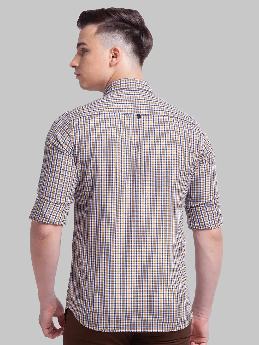Men Slim Fit Green Shirt