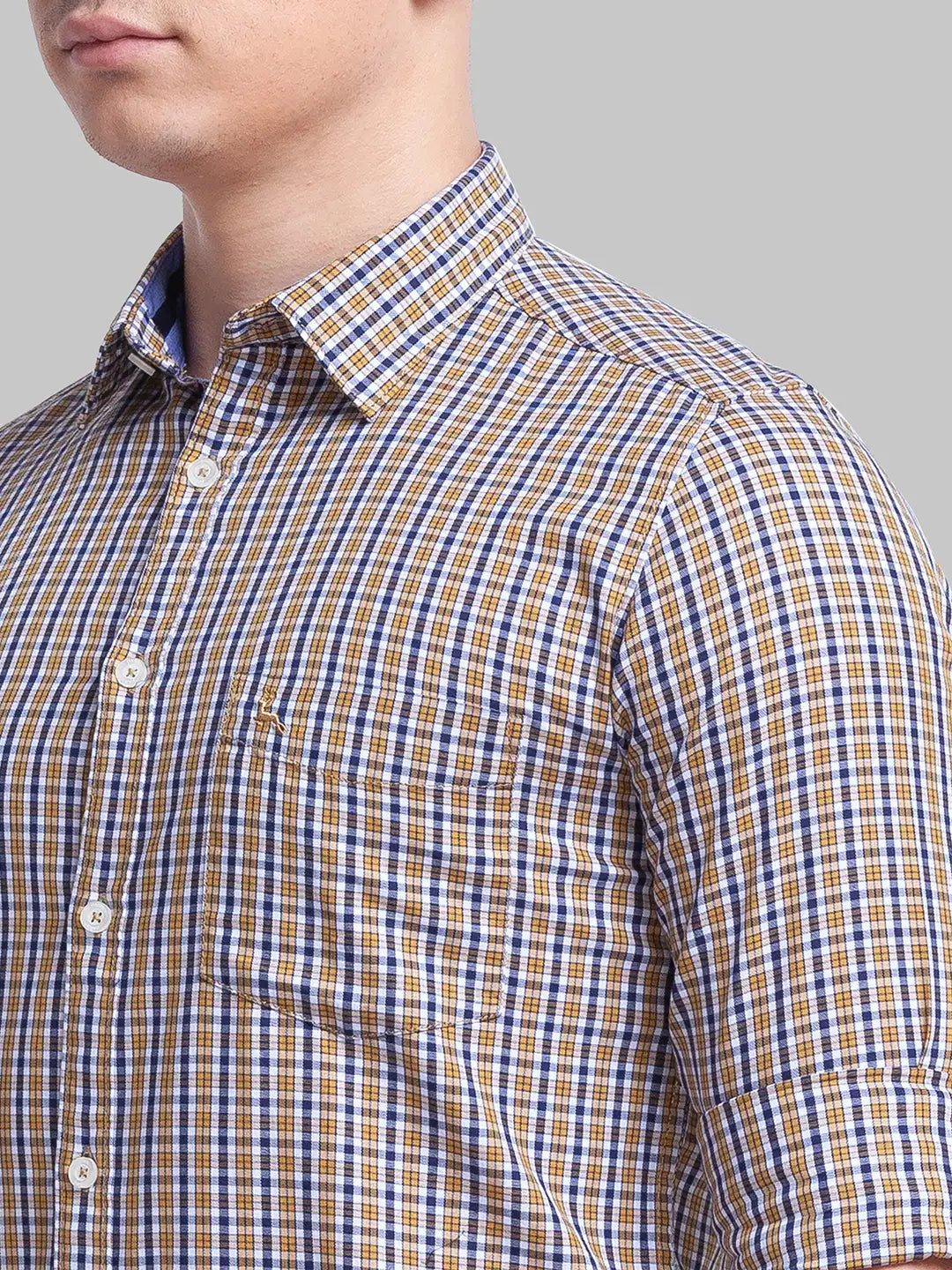 Men Slim Fit Green Shirt