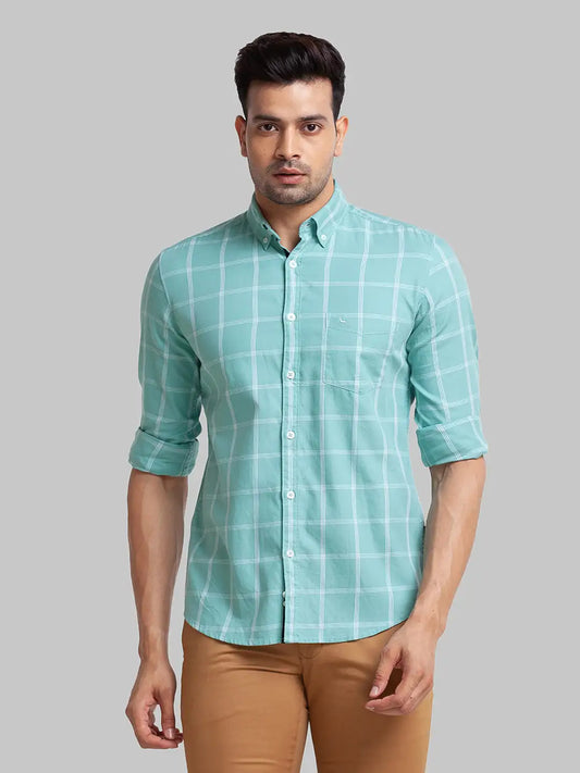 Men Slim Fit Violet Shirt