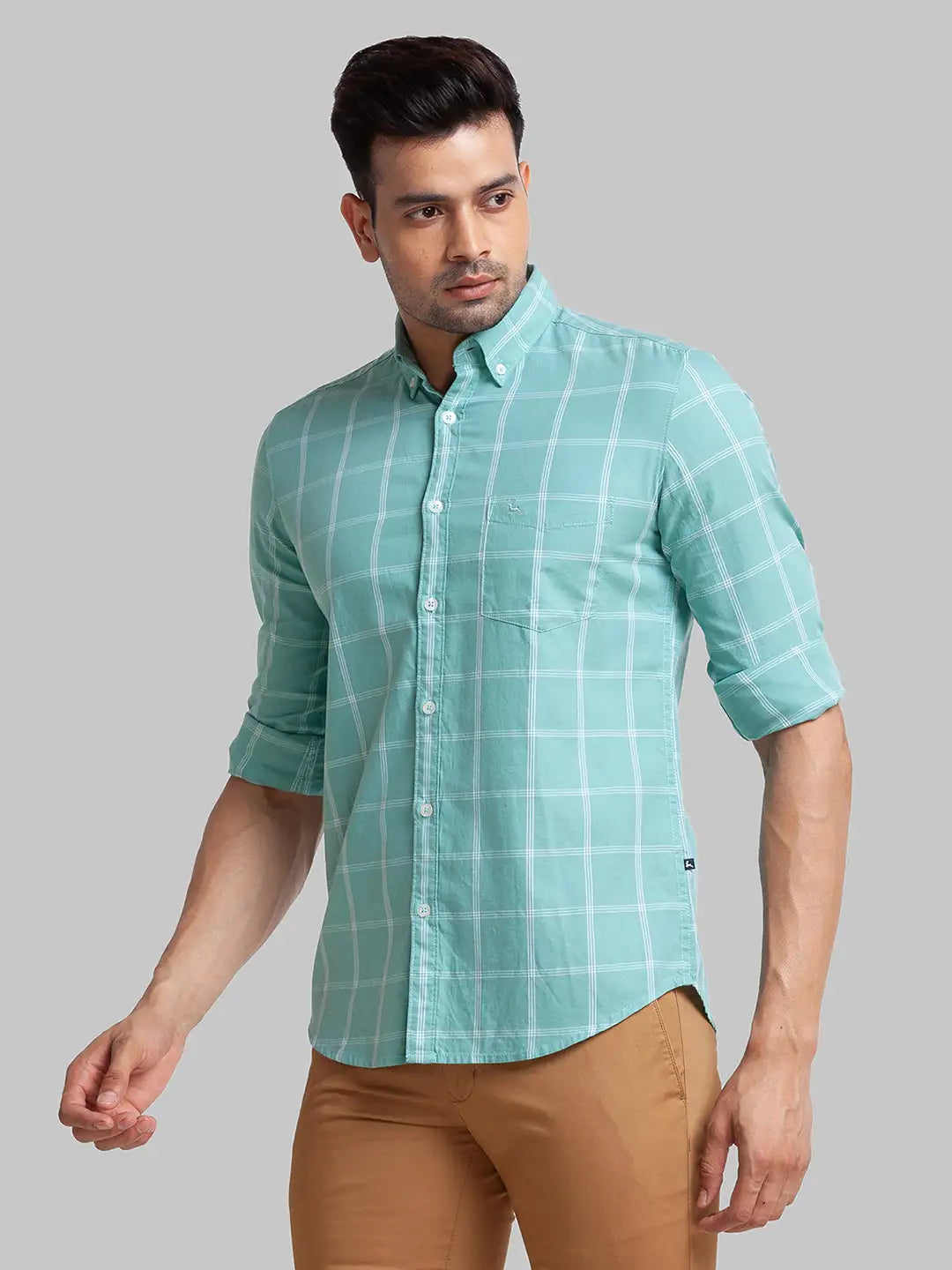 Men Slim Fit Violet Shirt