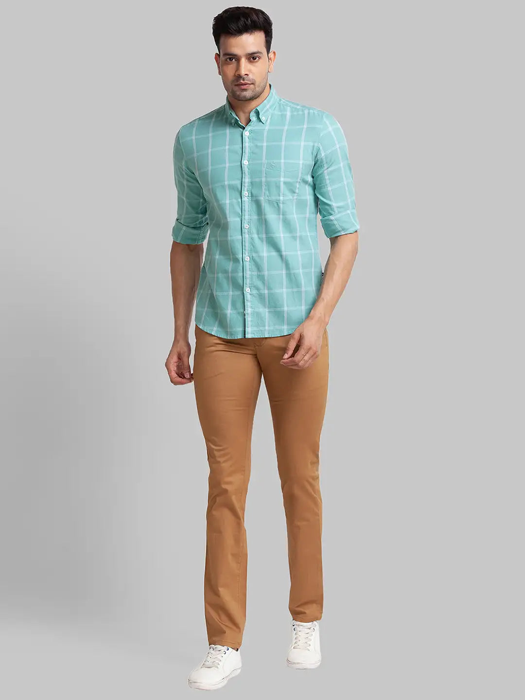 Men Slim Fit Violet Shirt