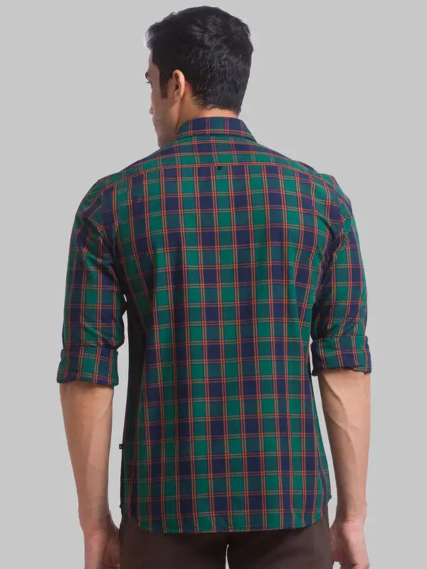 Men Slim Fit Blue Shirt