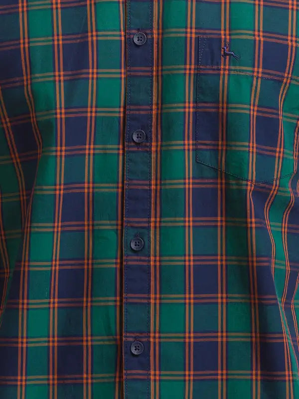 Men Slim Fit Blue Shirt