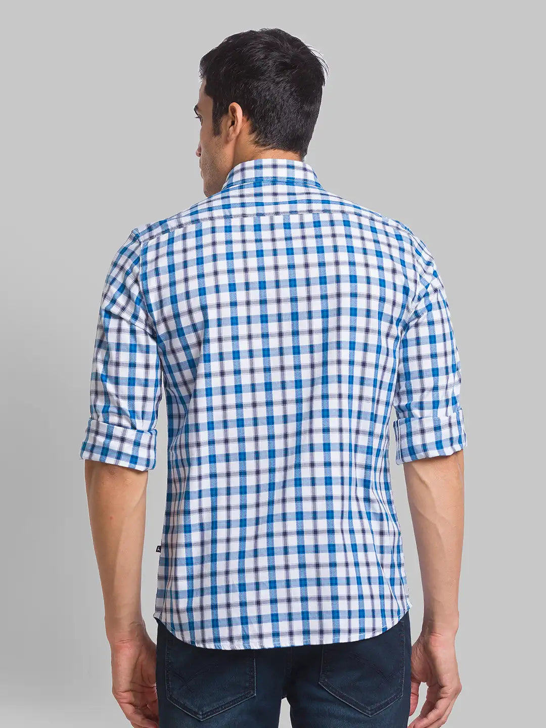 Parx Men Fawn Print Slim Fit Cotton Full Sleeve Shirts