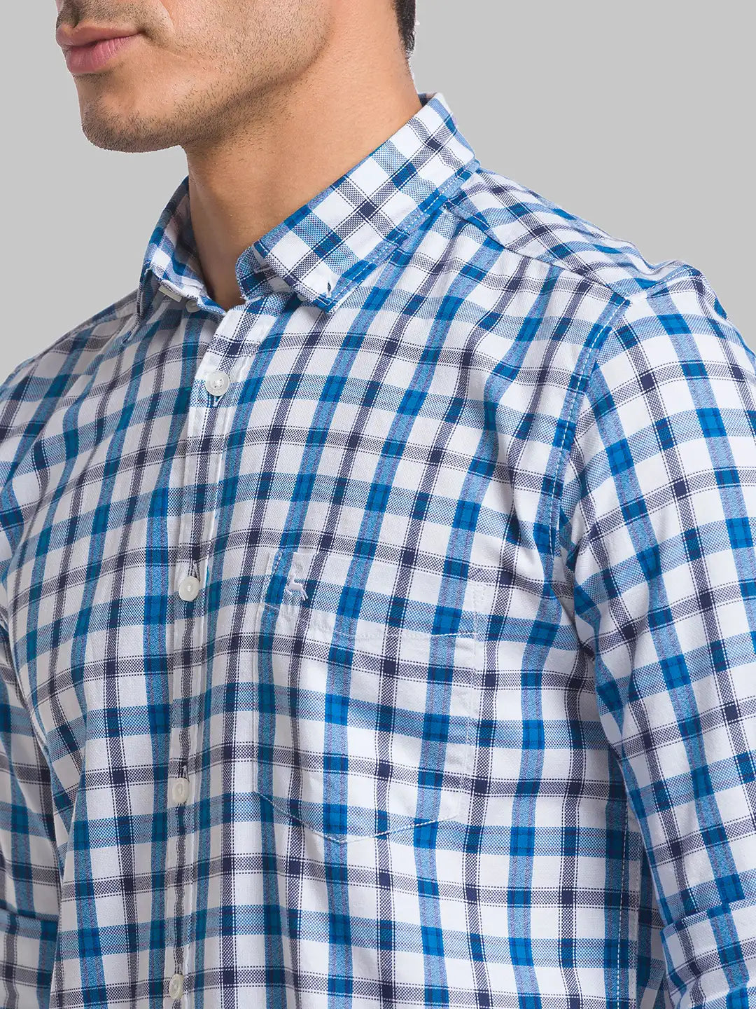 Parx Men Fawn Print Slim Fit Cotton Full Sleeve Shirts