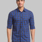 Men Slim Fit Blue Shirt