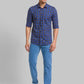 Men Slim Fit Blue Shirt