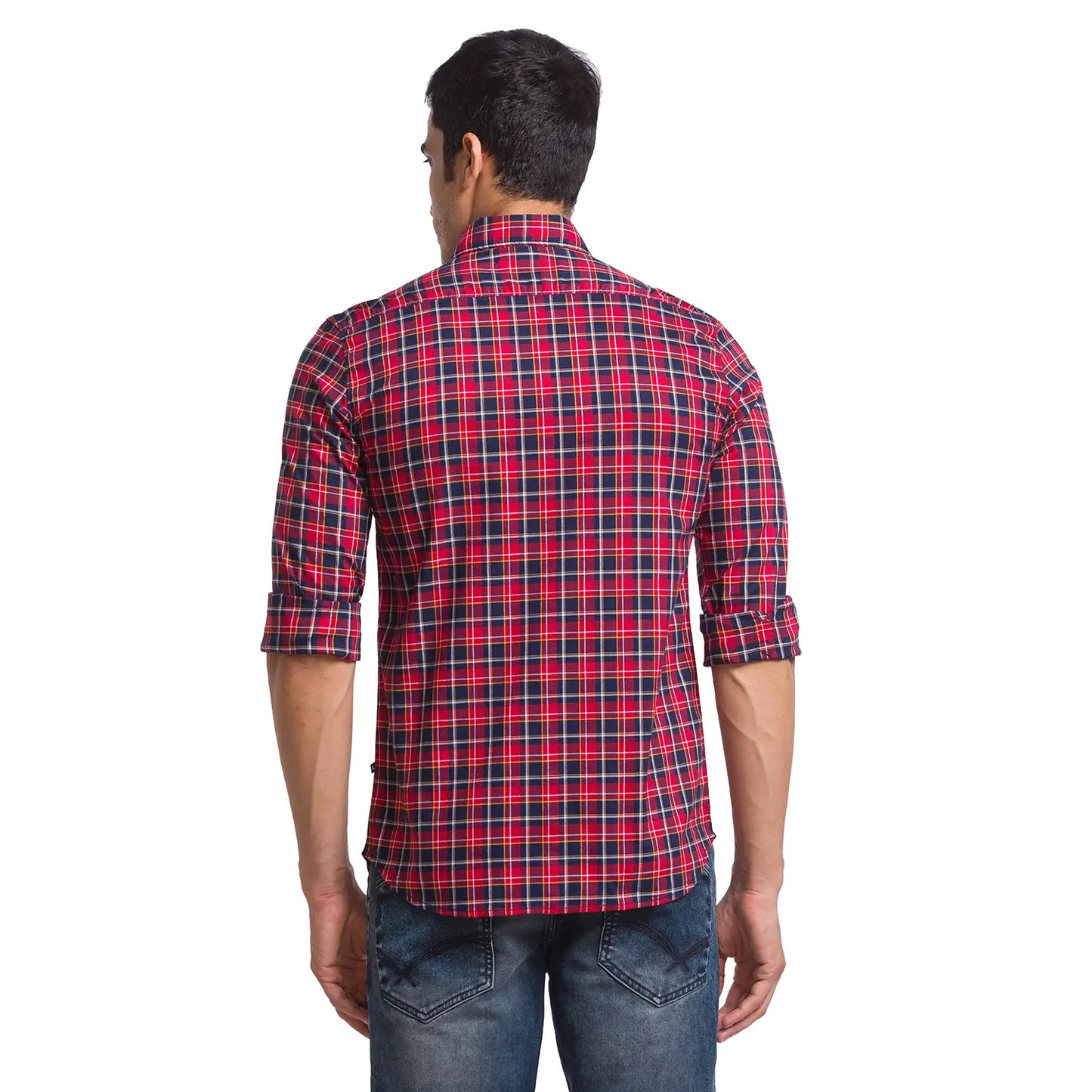 Men Slim Fit Blue Shirt
