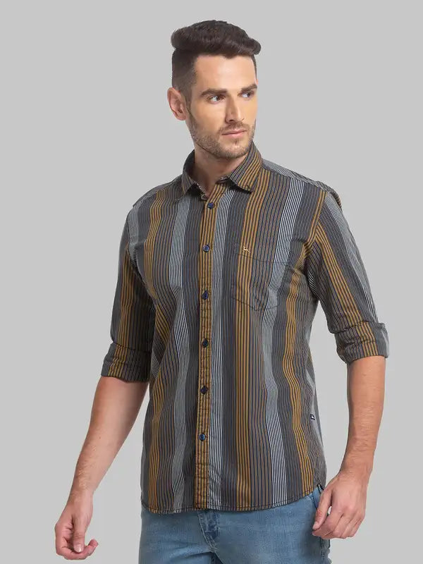 Men Slim Fit Red Shirt
