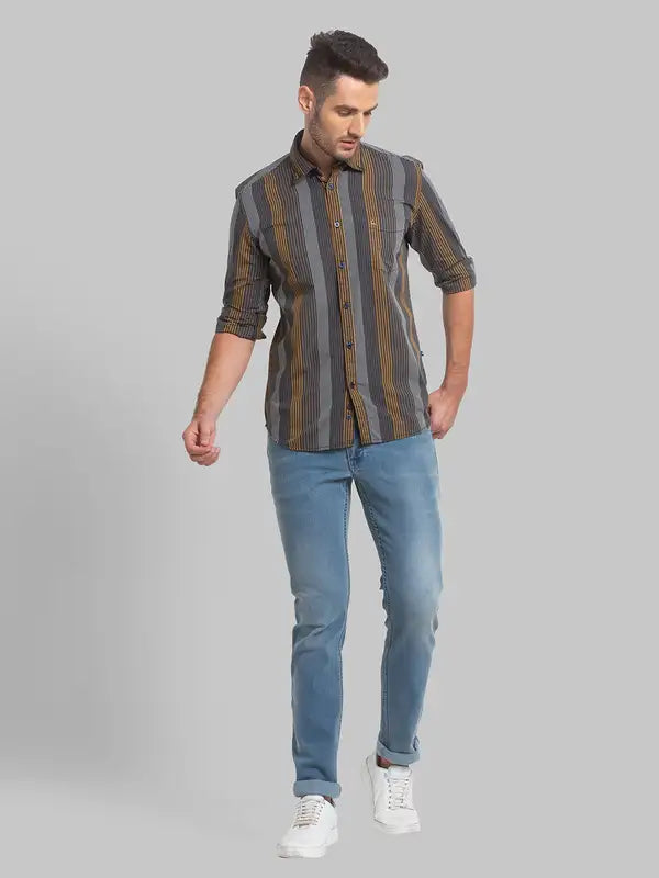 Men Slim Fit Red Shirt