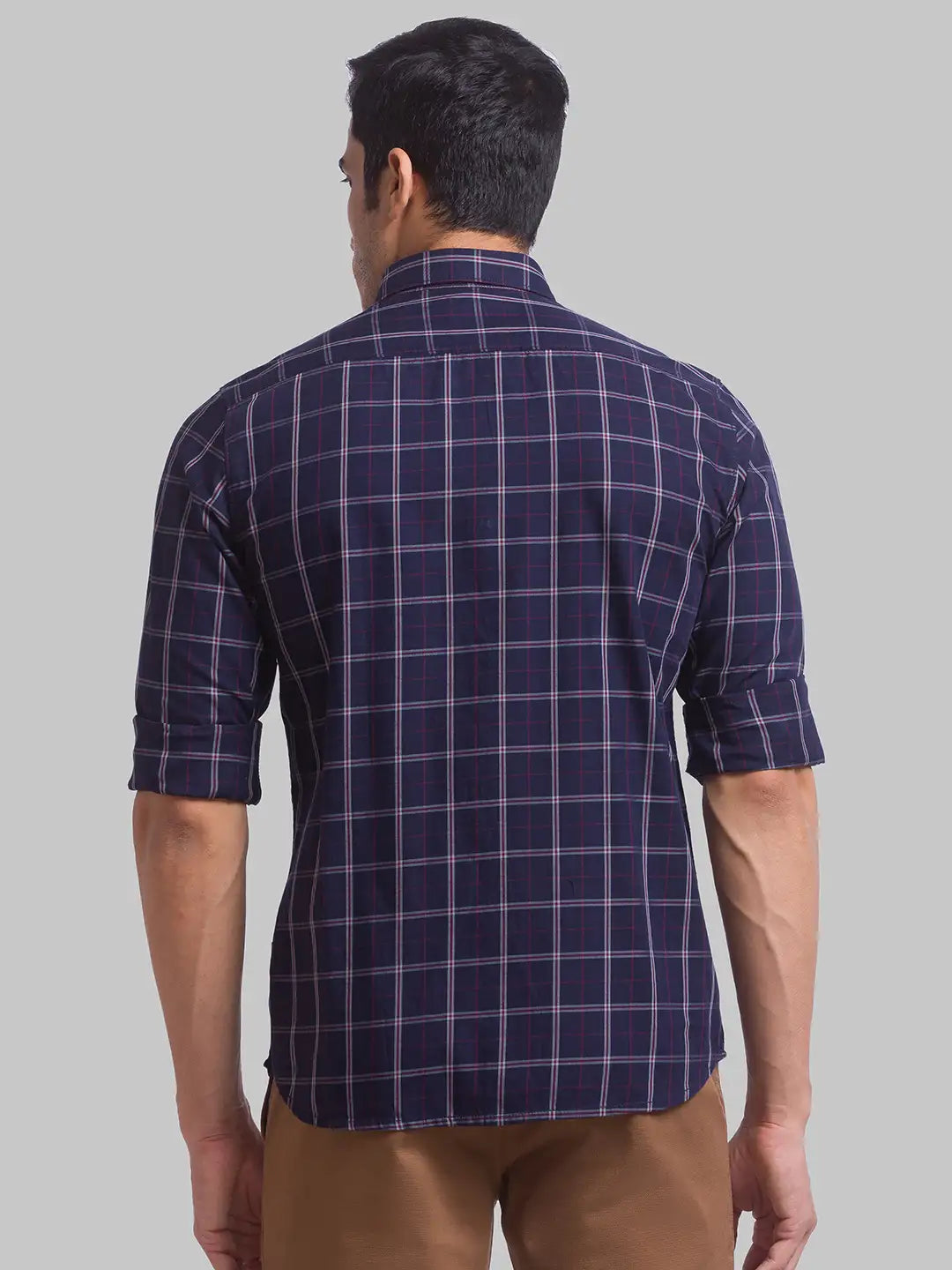 Men Slim Fit Maroon Shirt
