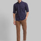 Men Slim Fit Maroon Shirt