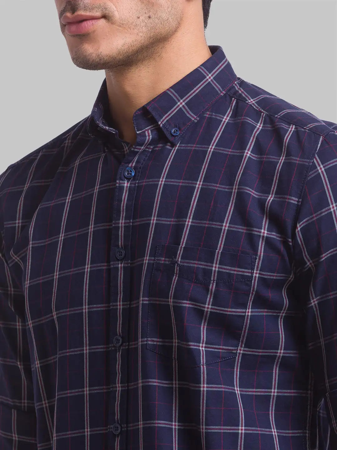 Men Slim Fit Maroon Shirt