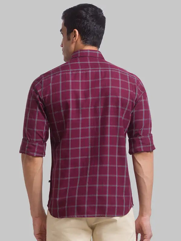 Men Slim Fit Green Shirt