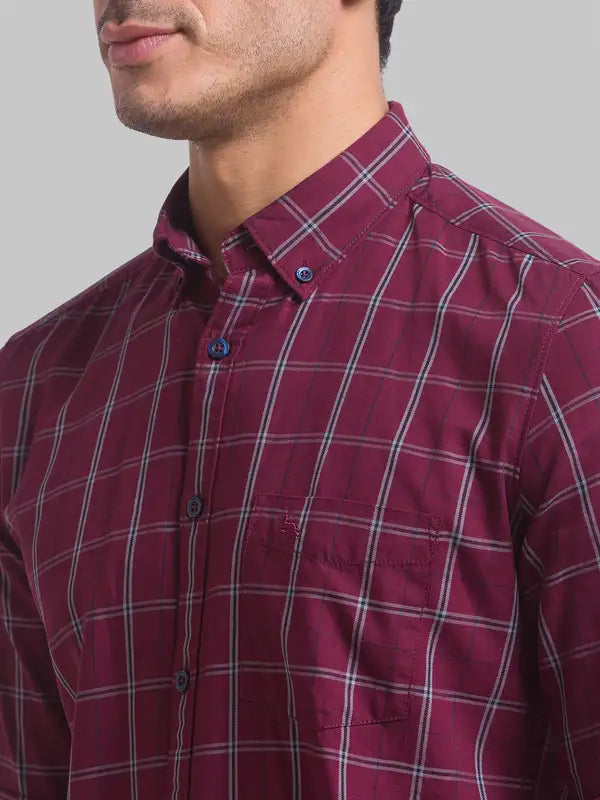 Men Slim Fit Green Shirt