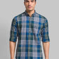 Men Slim Fit Blue Shirt