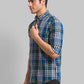 Men Slim Fit Blue Shirt